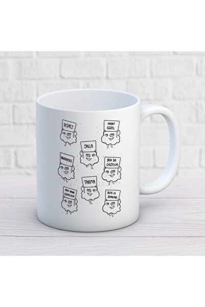 ART HEDİYE كوب كوب فارغ مطبوع على الجانبين