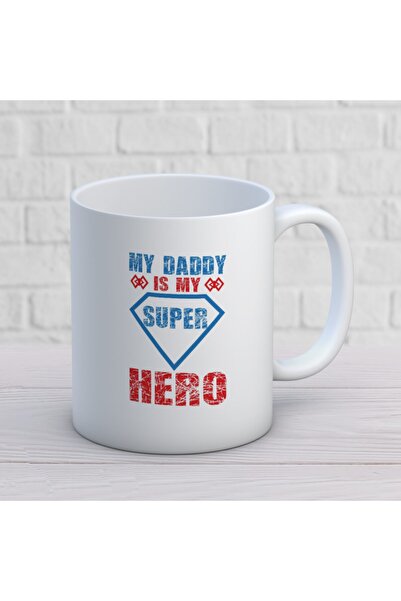 ART HEDİYE Father's Day 75 My Daddy is My Super Hero Mug
