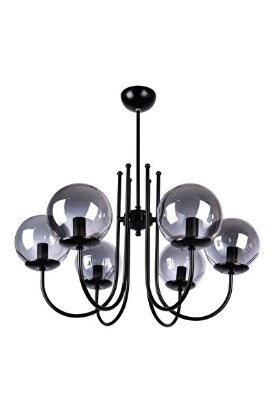 esenavize Modern Tasarım 6 Kollu Kapalı Camlı Avize