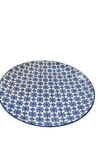 Galeri Kristal Orient Ethnic Porselen Yuvarlak Tabak 26,5 cm