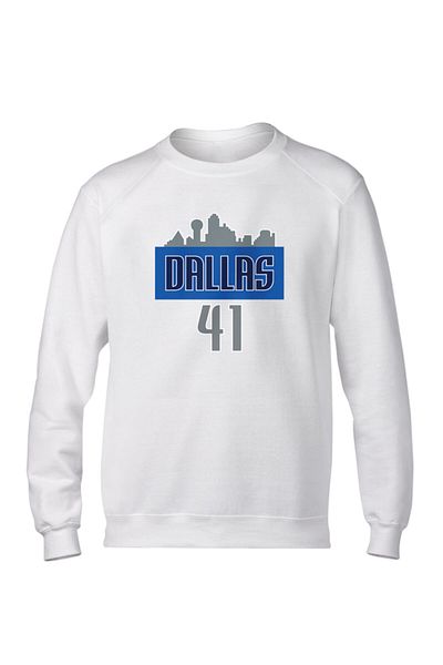 usateamfans Ανδρικό μαύρο φούτερ Dallas Nowitzki Basic