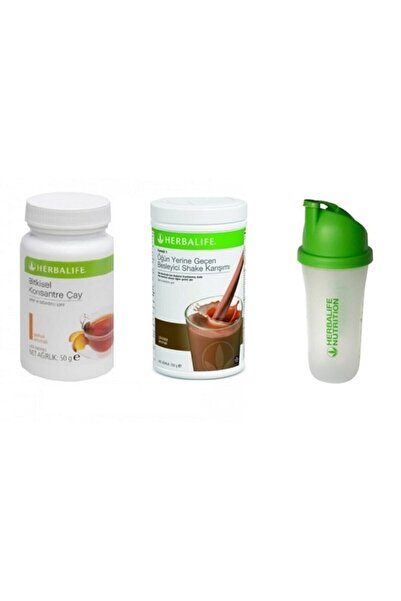 Herbalife Set Çikolata Shake+şeftali Çay+shaker Hediyeli