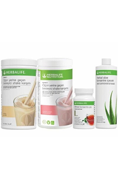 Herbalife Aylık Kilo Aşağı Seti (2 Shake+aloevera+çay)