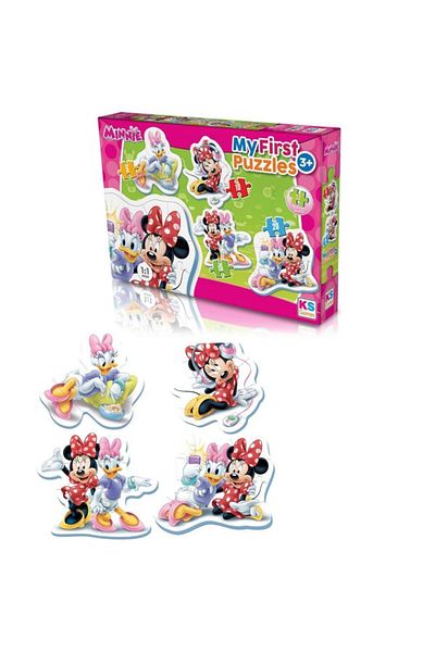 Ks Puzzle Minnie 4 Stage Puzzle 5/10/15/20 Pieces