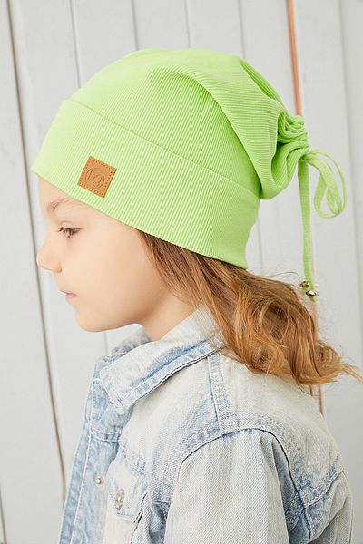 Babygiz Bebeluş Fetiţă Copil Pălărie cu detalii frânghie verde fistic Set guler gât beanie Carasol confortabil 100% bumbac