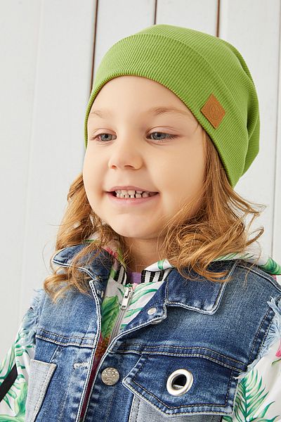 Babygiz Bebeluş Fetiţă Copil Pălărie detaliată frânghie verde Set guler pentru gât, camisol confortabil din bumbac 100%