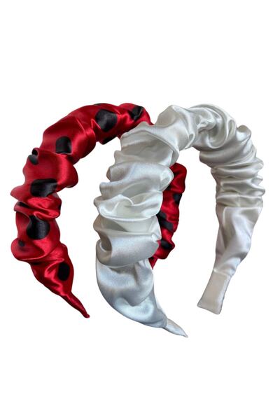 CSR AKSESUAR Set de 2 coroane din satin