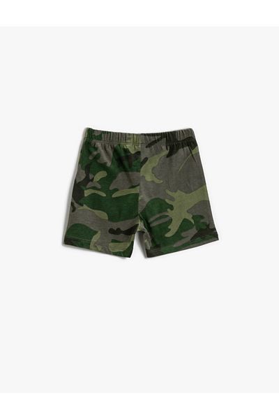 Koton Camouflage Patterned Shorts Cotton
