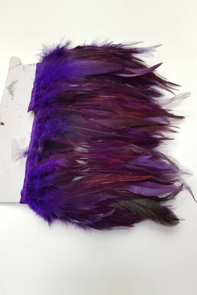 Hobigram Purple Rooster Feather – Special Design, Accessory, Quality Production, Eye-Catching Style – Decorative Ribbon