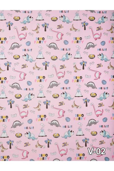 FAAL Reversible, Single Duvet Cover Set, 100% Cotton, pink-blue