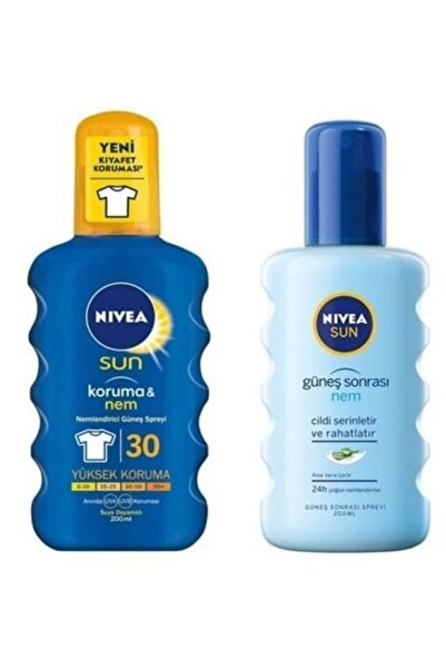 NIVEA Sun Yüksek Koruma  Nemlendirici  Spf 30 ve Güneş Sonrası Cildi Rahatlat...