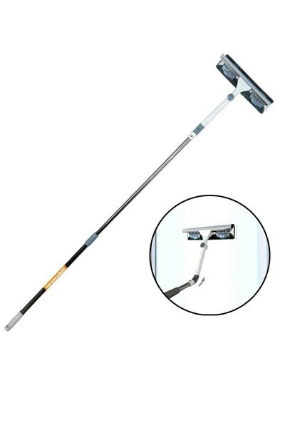 AYLA STAND Large Size Durable Microfiber Cloth Bendable Telescopic Glass Cleaning Apparatus