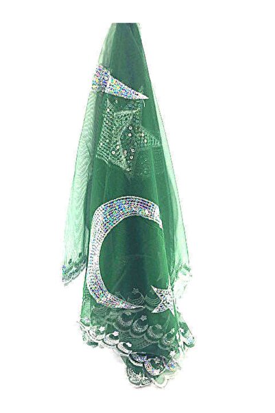 Sermet Süs Dünyası Yeşil Damat Sağdıç Örtüsü Duvak Kına Alı Kına Örtüsü Damat...