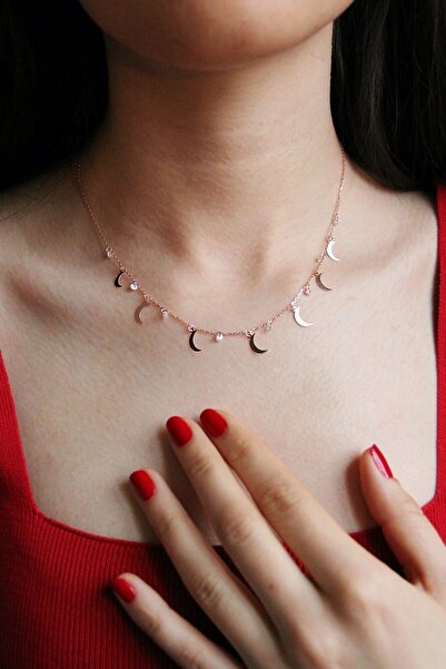 Argentum Concept 925 Ayar Gümüş Ay Figürlü Şans Kolyesi - N156001