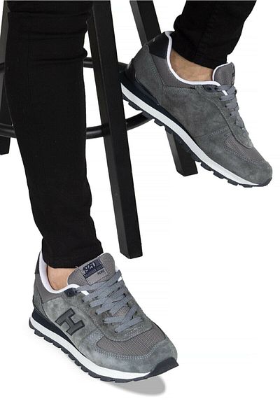 Hammer Jack Peru Grey/grey Ανδρικά Δερμάτινα Αθλητικά Παπούτσια 102 19250-m