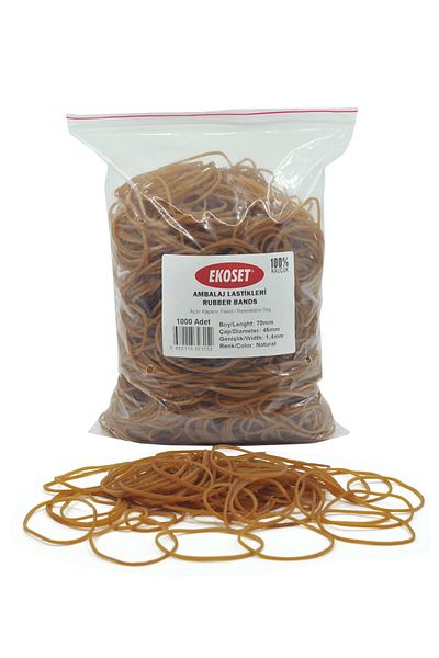 ekoset 70mm Package Packing Buckle Parsley Coin Rubber 1000 Pieces
