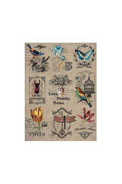 Cadence 2 Pieces Model 217 - Brass Paper Decopage