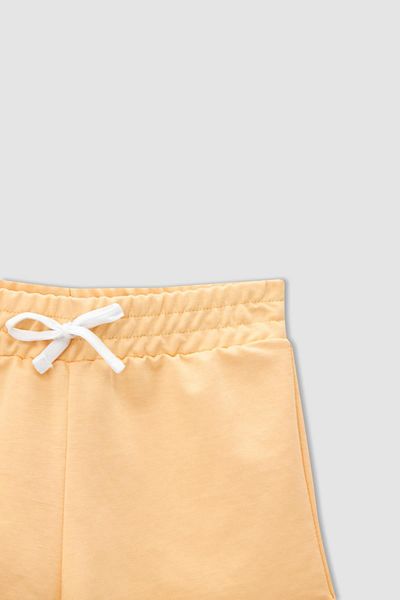 DeFacto Girls' Printed Elastic Waisted Shorts