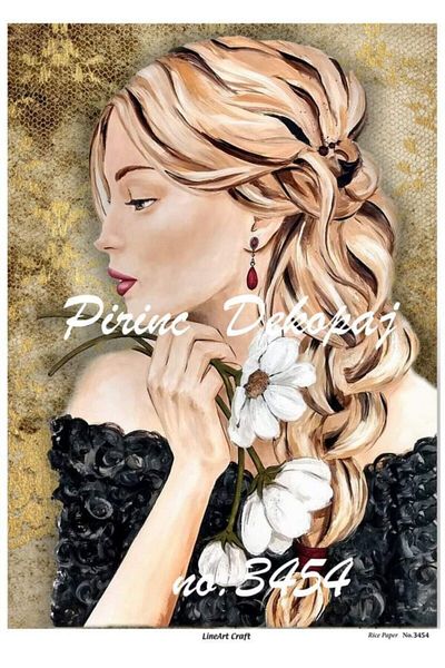 LİNEART Rice Decopage Paper No:3454