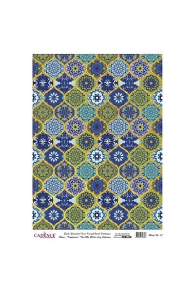 Cadence Model 17 - Patterned Gold Foil Brass Decopage 30x42