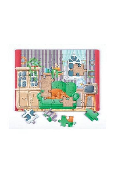 King Of Puzzle Sleepy Dog Wooden Puzzle 35 Pieces (xxxv-26)