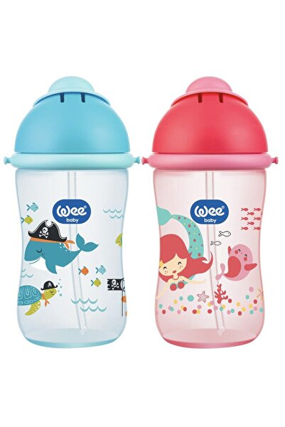 Wee Baby كوب أطفال مع مصاصة للأطفال من عمر 6 أشهر فما فوق 380 مل (قطعة واحدة)