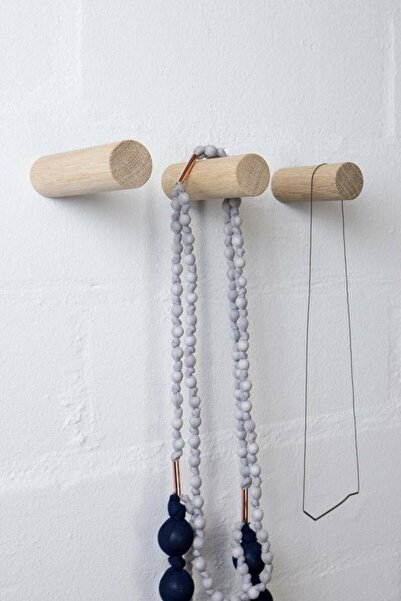Alyones 15cm Minimalist 3'lü Duvar Kancası, Portmanto Ve Elbise Askısı