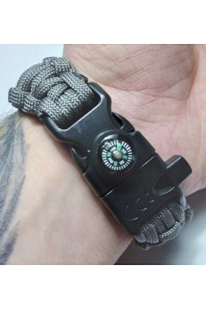 SPRENDA 20 Kritik Işlevli Hayatta Kalma Bilekliği Bıçaklı Pusulalı Ateş Başlatıcılı