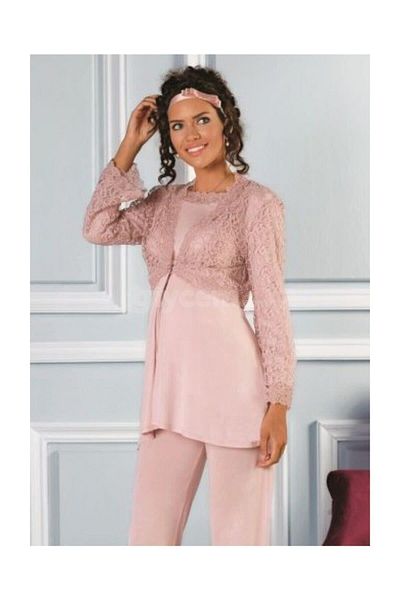 Pierre Cardin Women's Combed Cotton Maternity Set 3 Pieces 3030