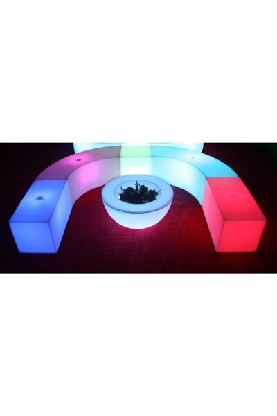 MAYPLASTİK Mıknatıslı Led Işıklı Oturma Grubu (ŞARJLI)