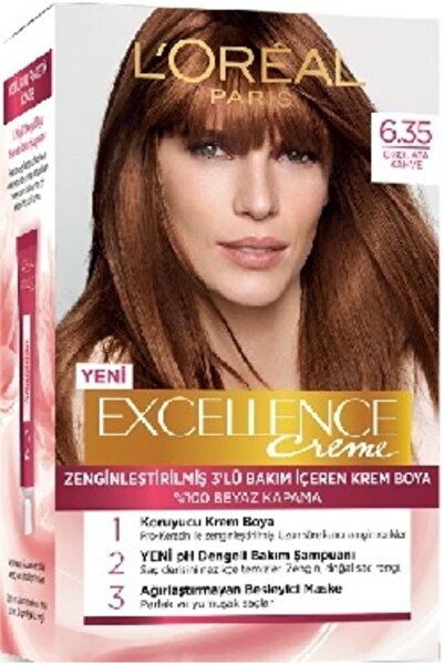 L'Oreal Paris L’oréal Paris Excellence Creme Saç Boyası - 6.35 Çikolata Kahve