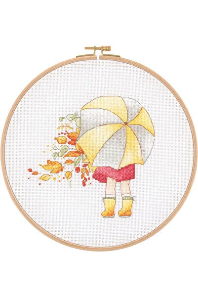 Hobianna Canvas Wooden Pulley Cross Stitch Kit E-2607