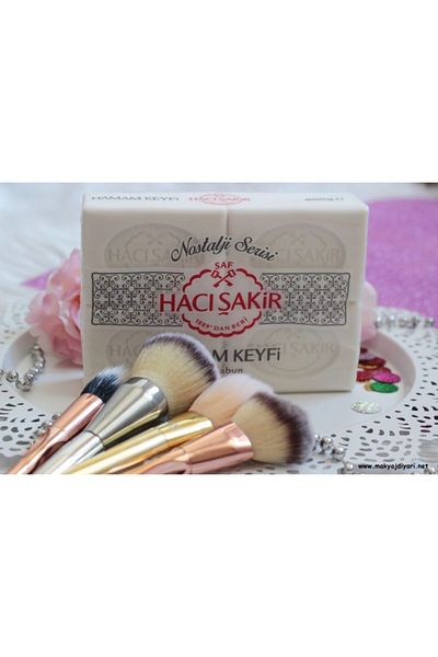 Hacı Şakir حمام ترفيه صابون طبيعي نقي 200 جرام × 4 = 800 جرام