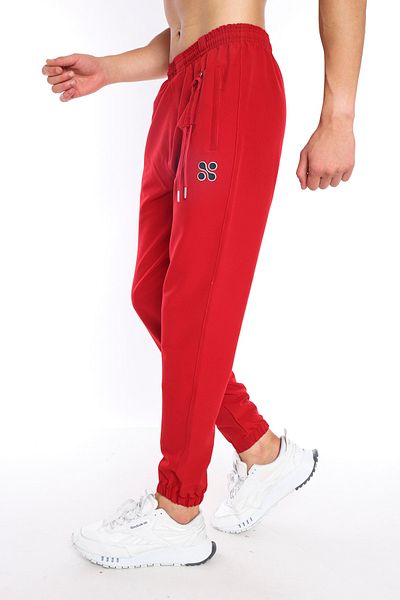 Need Men's Red Pocket Zippered Lanyard Detailed Jogger Sweatpants