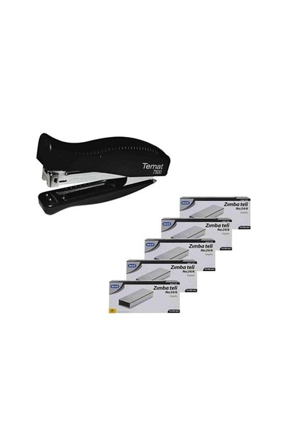 Temat Stapler 24/6 Black 7500 + 5 Wires