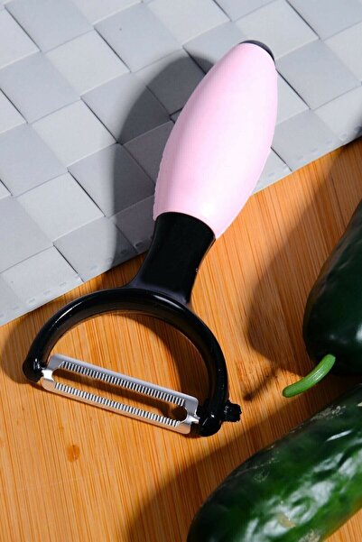 HB LİFE Soyacak Silikon Saplı Tombul Çelik Lazer Kesim Meyve Sebze Soyacağı