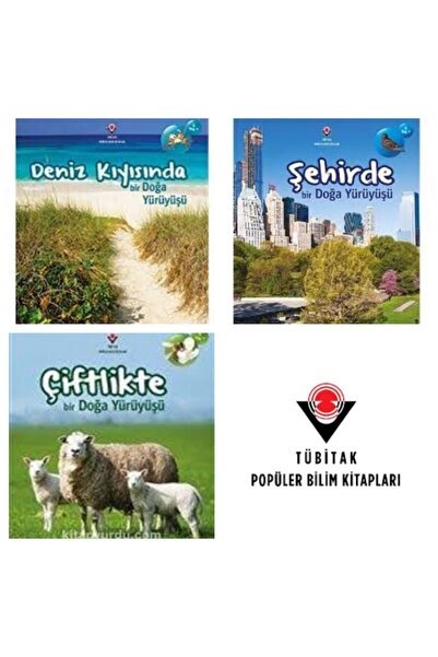 Tübitak Yayınları Tübitak Doğa Yürüyüşü Serisi 3 Kitap (5+ Yaş))