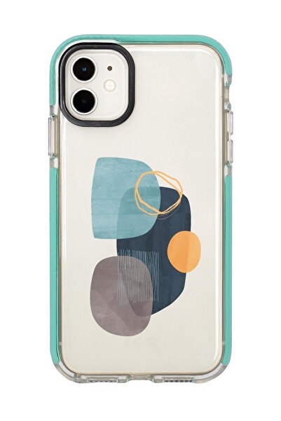 mooodcase Iphone 12 Wall Art Desenli Candy Bumper Silikonlu Telefon Kılıfı