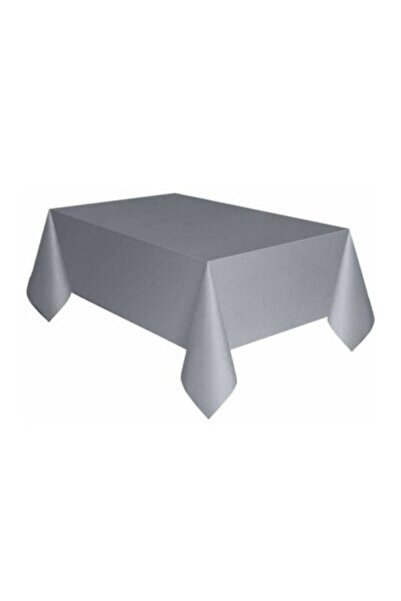 BatıDoğu مفرش طاولة بلاستيك فضي 120*180 سم