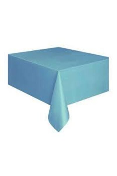 Dipak مفرش طاولة بلاستيك أزرق اللون 120 × 180 سم