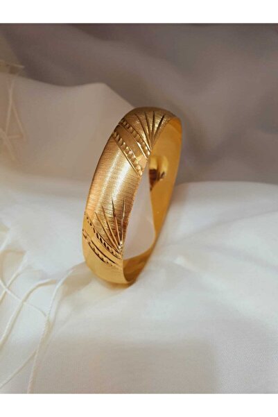 barisiva gold Altın Kaplama Kadın Bilezik Modeli Adet Fiyatıdır 22 Ayar   2 Cm Eninde