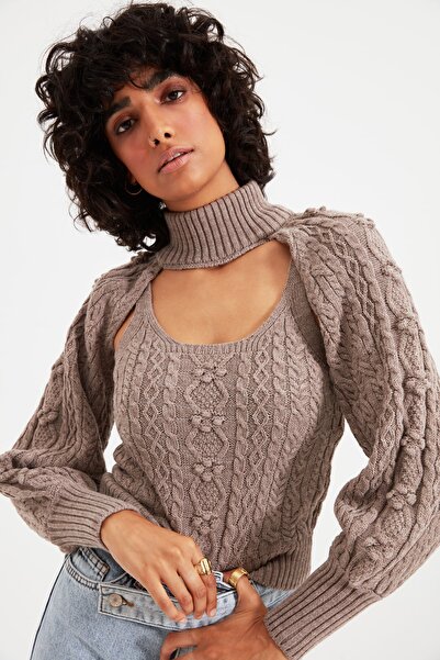 Trendyol Collection Pullover - Beige - Normal