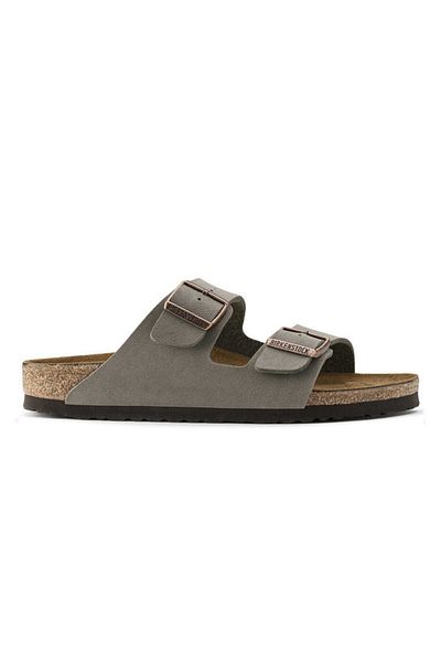 Birkenstock Men's Gray Arizona Patterned Slippers