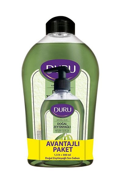 Duru Duru Natural Olive Oil Liquid Soap Advantageous Package 1500ml + 300ml