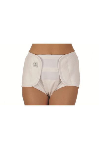 CARETEX Protecta Heavy Absorbent, Antiallergic, Washable Women's Absorbent Panties for Reclining Patient White L-Xl