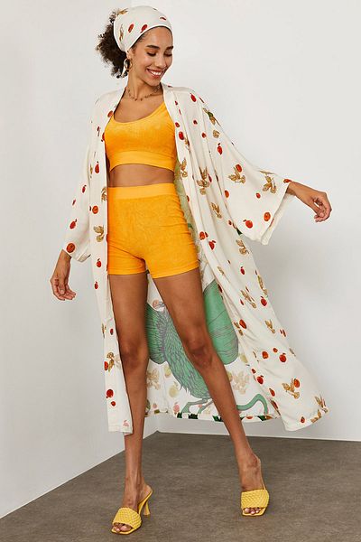 XHAN Kimono & Kaftan - Mehrfarbig - Regular Fit