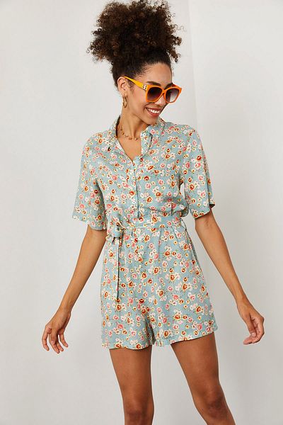 XHAN Jumpsuit - Blau - Regular Fit