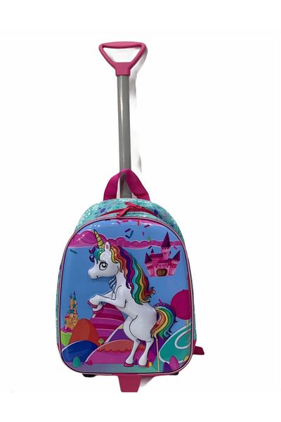 Gani Çanta Geantă pentru fetiță cu racletă unicorn pentru grădiniță