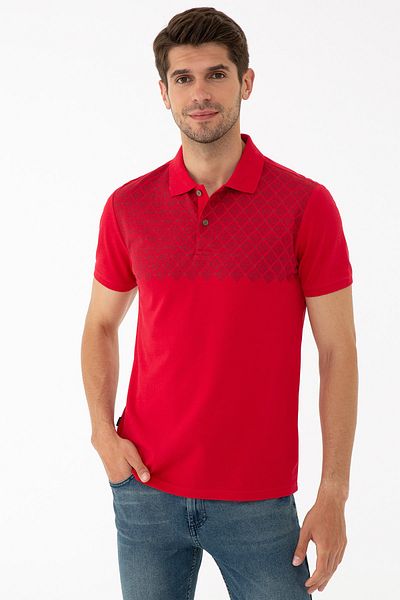 Pierre Cardin Κόκκινο ανδρικό T-Shirt G021GL011.000.1315207