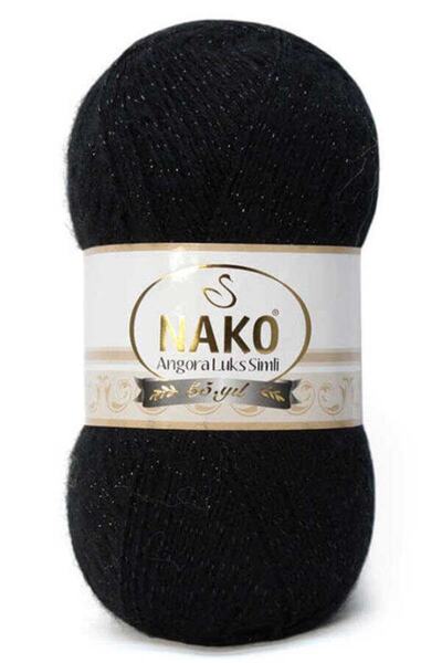 NAKO Angora Lüx Simli 100 gr Siyah 217s  1 Adet